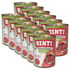 RINTI Senior hovädzie - konzerva 12 x 800 g