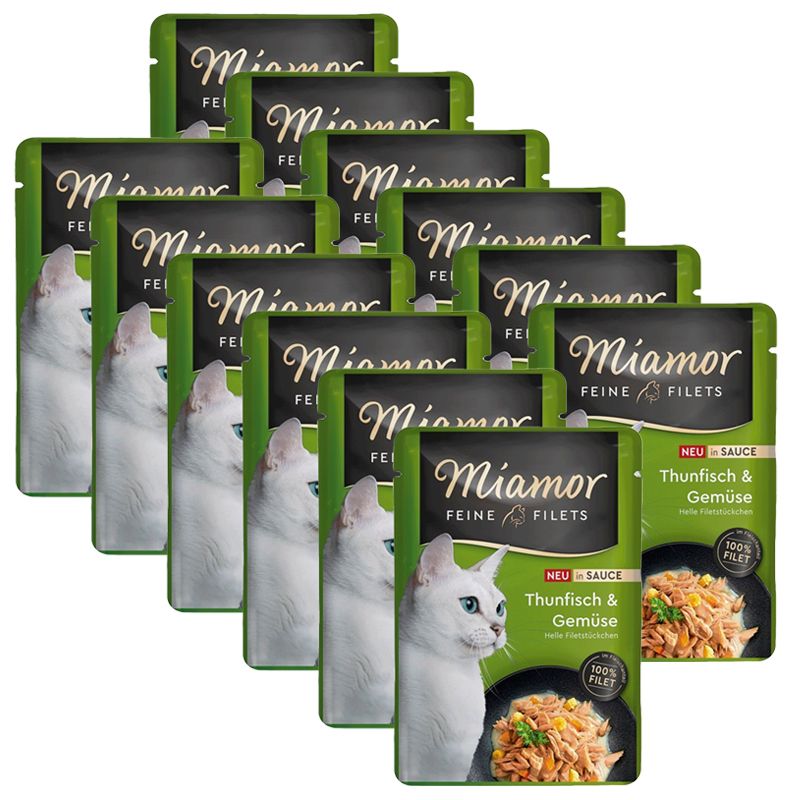 Miamor Feine Filets in Sauce tuniak & zelenina 12 x 100 g