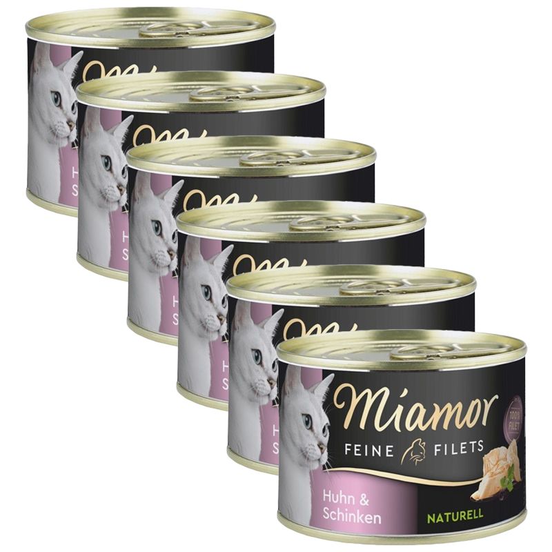 Miamor Feine Filets Naturell kura & šunka 6 x 156 g