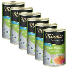 Miamor Vitaldrink Kitten nápoj pre mačiatka, kura 6 x 135 ml