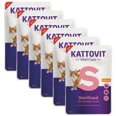 Kattovit Vital Care Sterilised kapsička kura 6 x 85 g