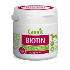 Canvit Biotin - pr&iacute;pravok na zdrav&uacute; a leskl&uacute; srsť 100 tbl. / 100 g