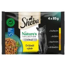 Sheba Natures Collection Kapsičky hydinov&yacute; v&yacute;ber v žel&eacute; 4 x 85 g