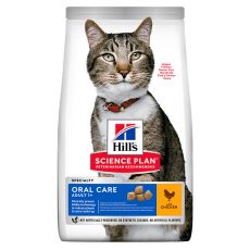 Hill's Science Plan Oral Health granule pre dospelé mačky s kuracím 1,5 kg