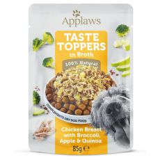 Kapsička Applaws Dog Taste Toppers in Broth kuracie prsia, brokolica, jablko, quinoa 85 g