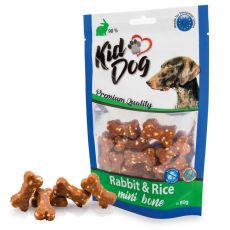 Kid Dog Mini kostičky králičie mäso s ryžou 80 g