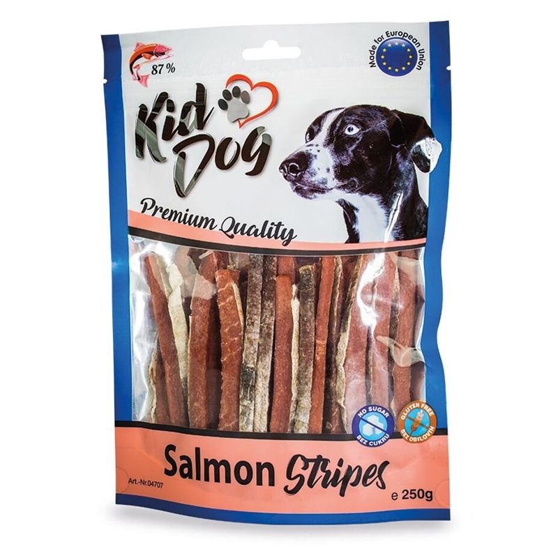 Kid Dog Lososové prúžky 250 g
