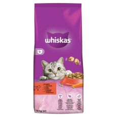 WHISKAS s hovädzím mäsom 14 kg - POŠKODENÝ OBAL