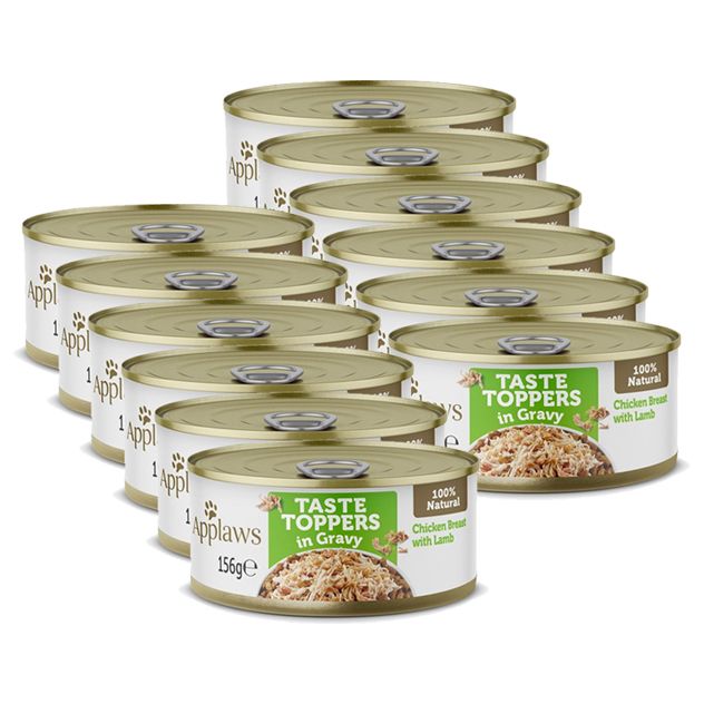 Applaws Dog Taste Toppers in Gravy kuracie prsia s jahňacím 12 x 156 g
