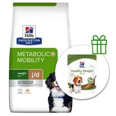 Hill's Prescription Diet Metabolic + Mobility Regul&aacute;cia hmotnosti pre psov 4 kg + pamlsky ZADARMO