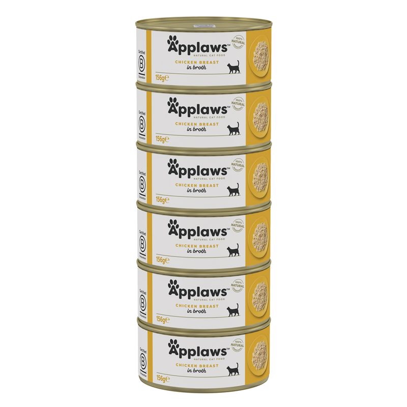 Applaws Konzerva pre mačky s kuracími prsiami vo vývare 6 x 156 g