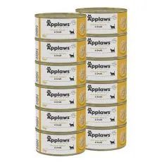 Applaws Konzerva pre mačky s kurac&iacute;mi prsiami vo v&yacute;vare 12 x 156 g