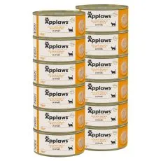 Applaws Konzerva pre mačky s kurac&iacute;mi prsiami a syrom 12 x 156 g