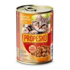 Propesko Cat Konzerva s morčacím a jahňacím v želé 415 g