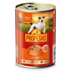 Propesko Dog Konzerva kura-pečeň v omáčke 415 g