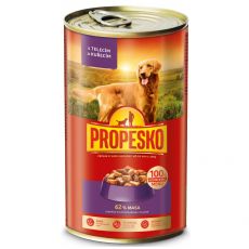 Propesko Dog Konzerva s teľacím a kuracím v omáčke 1240 g