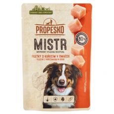 Propesko MISTR Dog Kapsička kuracia v omáčke 85 g
