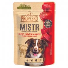 Propesko MISTR Dog Kapsička hovädzia v omáčke 85 g