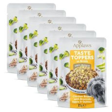 Kapsička Applaws Dog Taste Toppers in Broth kuracie prsia, brokolica, jablko, quinoa 6 x 85 g