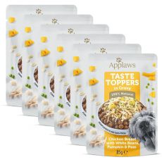 Kapsička Applaws Dog Taste Toppers in Gravy kura, fazuľa, tekvica a hrášok 6 x 85 g