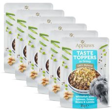 Kapsička Applaws Dog Taste Toppers in Gravy biela ryba, losos, fazuľky a šošovica 6 x 85 g