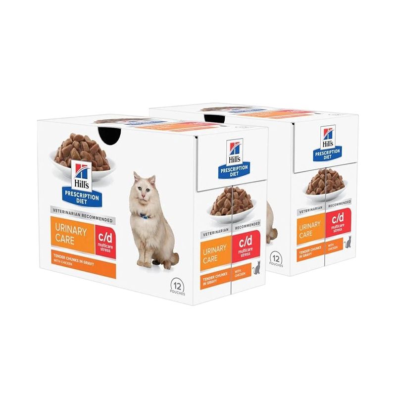 Hill's Prescription Diet c/d Stress Starostlivosť o močový systém pre mačky 24 x 85 g