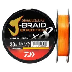 Daiwa J-Braid Exped. X8E 0.06mm-150m smash orange