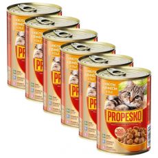 Propesko Cat Konzerva s morčacím a jahňacím v želé 6 x 415 g