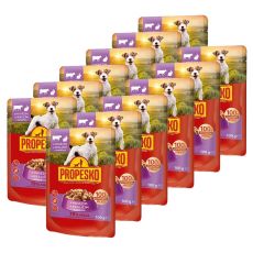 Propesko Dog Kapsička hovädzie-králik v omáčke 12 x 100 g