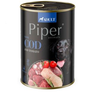 Konzerva Piper Adult s treskou a paradajkami 400 g