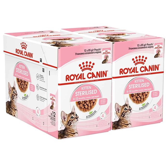 Royal Canin Kitten Sterilised kapsička v šťave pre kastrované mačiatka 24 x 85 g