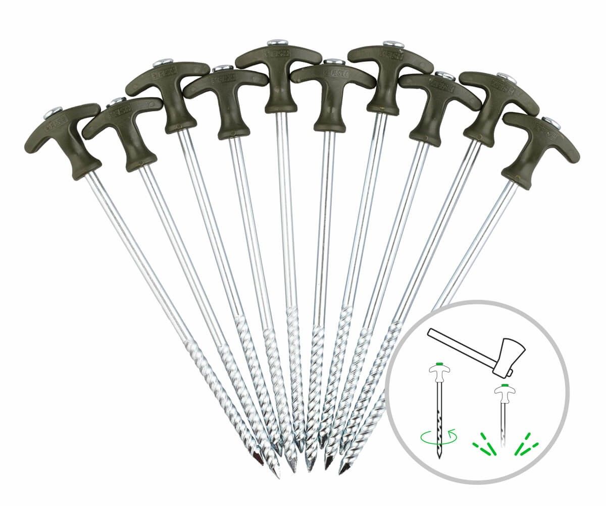 ZFISH Bivvy Peg Set 25cm / 10x
