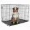 Klietka pre psy skladacia, 2 dvere, XL - 106 x 69 x 77 cm