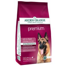 ARDEN GRANGE Premium rich in fresh chicken & rice 12 kg - POŠKODENÝ OBAL