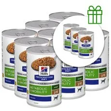 Hill's Prescription Diet Metabolic + Mobility Regul&aacute;cia hmotnosti pre psov 370 g, 9+3 ZADARMO