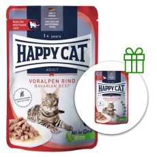 Kapsička Happy Cat Culinary Voralpen Rind / hovädzie 85 g 1+1 ZADARMO