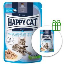 Kapsička Happy Cat Culinary Quellwasser-Forelle / pstruh 85 g 1+1 ZADARMO