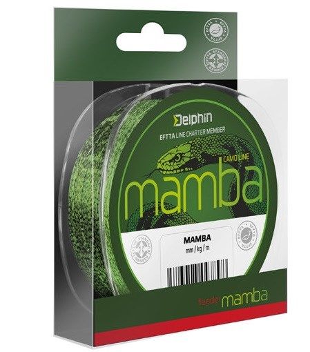 Delphin MAMBA Feeder / kamufláž 0,28mm 6,1kg 300m