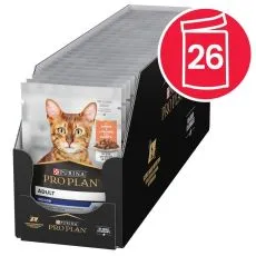 PRO PLAN Indoor kapsička pre mačky losos v &scaron;ťave 26 x 85 g