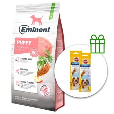 EMINENT Puppy High Premium 17 kg + 2x Pedigree Denta Stix ZADARMO
