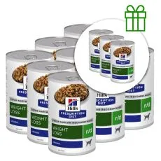 Hill's Prescription Diet r/d Regul&aacute;cia hmotnosti konzerva pre psov 350 g, 9+3 ZADARMO