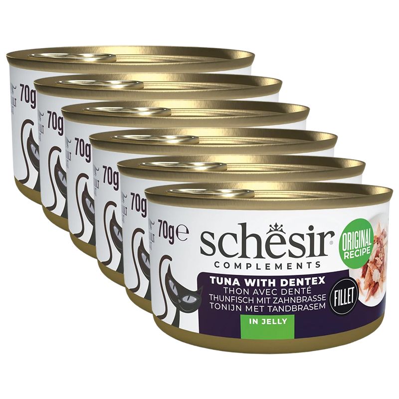 Schesir Complements Cat Tuniak so zubáčom v želé 6 x 70 g
