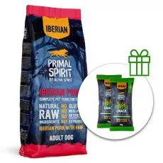 Primal Spirit Dog 70% Iberian Pork with Ham 12 kg + 2 x pamlsky ZADARMO