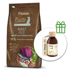 Fitmin Purity Adult Rice Fish & Venison 12 kg + Fitmin Purity Lososov&yacute; olej ZADARMO