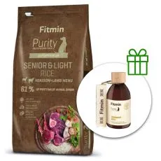 Fitmin Purity Senior & Light Rice Venison & Lamb 12 kg + Fitmin Purity Lososov&yacute; olej ZADARMO