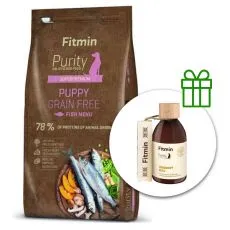 Fitmin Purity Puppy Grain Free Fish 12 kg + Fitmin Purity Lososov&yacute; olej ZADARMO