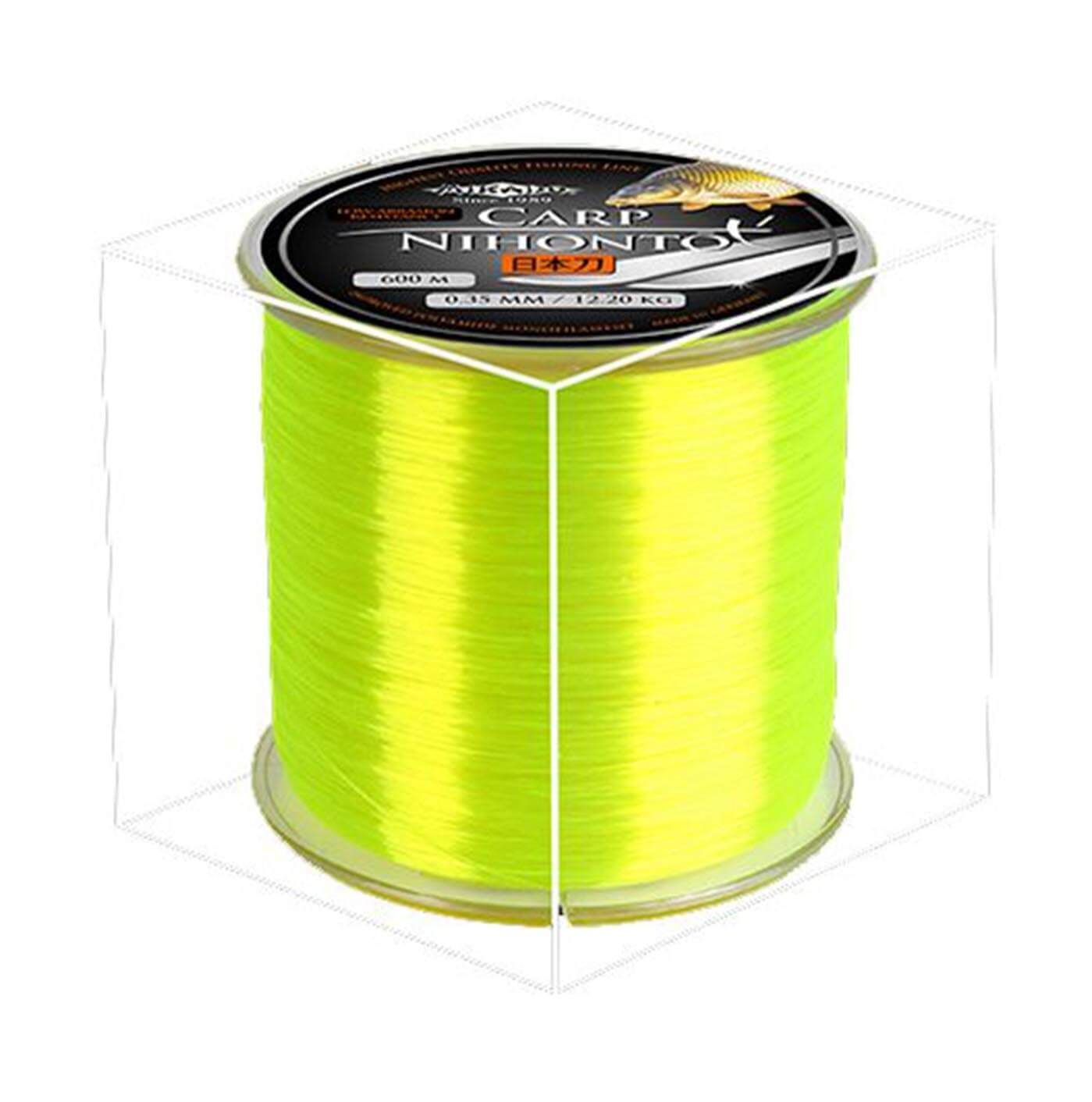 Mikado NIHONTO CARP 0.35mm/12.20kg/600m - FLUO YELLOW