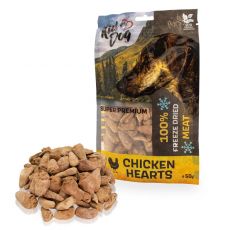 Kid Dog Super Premium 100% Kuracie srdiečka sušené mrazom 50 g