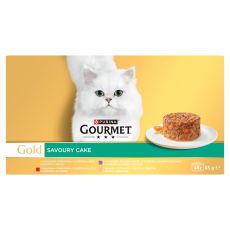 Gourmet GOLD Multipack Savoury Cake hovädzie, kura, morka, jahňacie 48 x 85 g