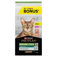 PURINA PRO PLAN CAT STERILISED RENAL PLUS losos 10 + 2 kg